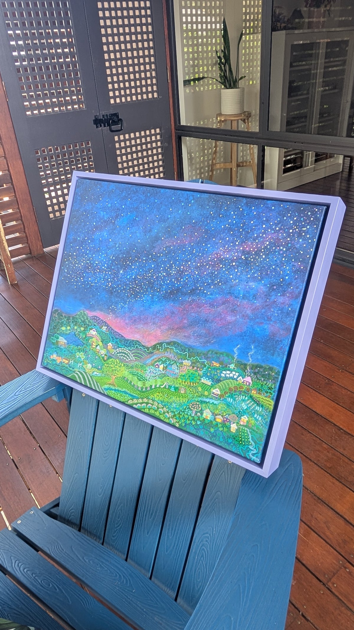 September Starscape - ORIGINAL artwork (framed)