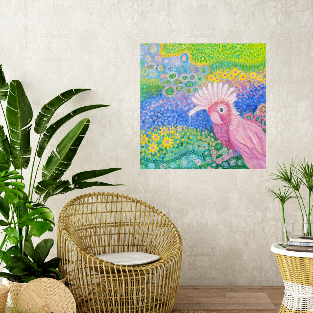 Galorgeous in the Garden - ORIGINAL artwork SOLD