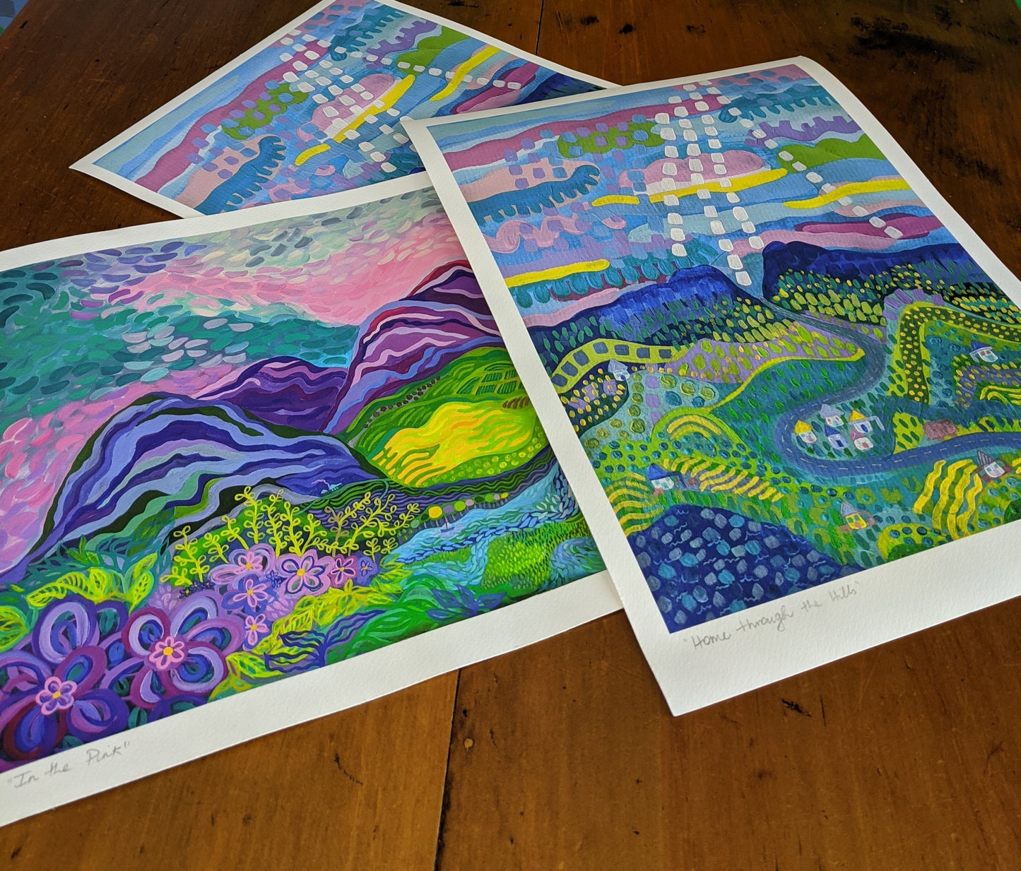 Home through the Hills - FINE ART PRINT