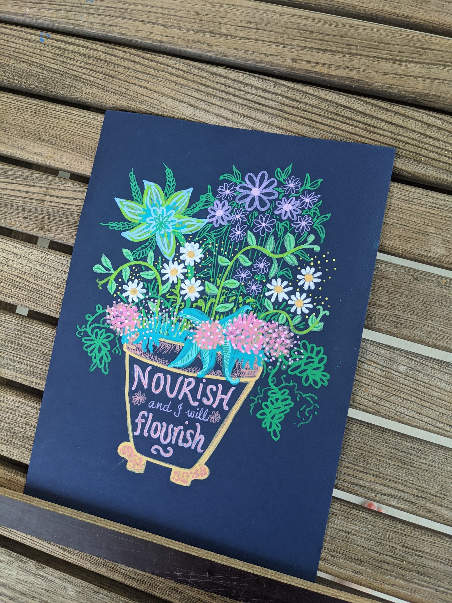 Nourish and I will Flourish - ORIGINAL - Sold