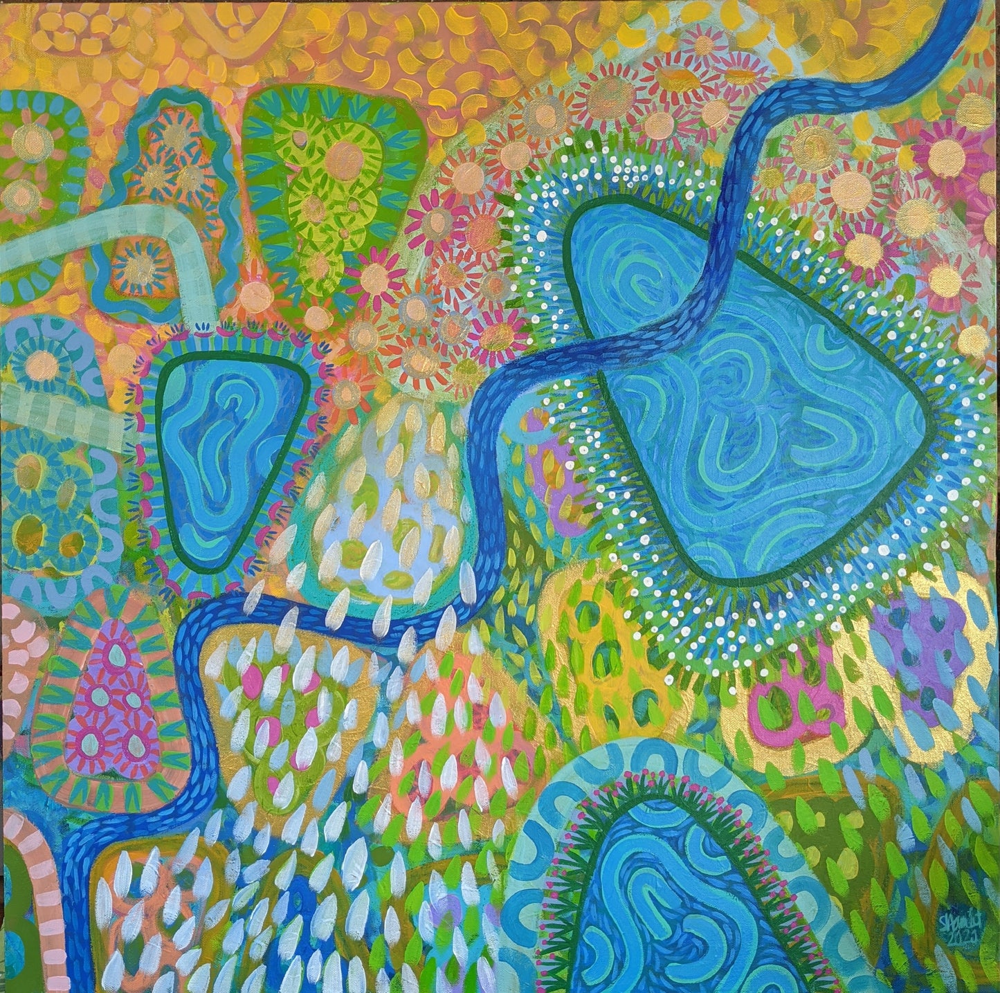 Pond Party - ORIGINAL artwork SOLD