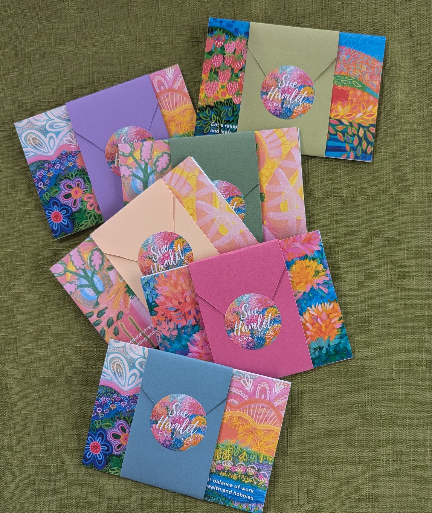 Mini pack Uplifting Art Cards (4 cards)