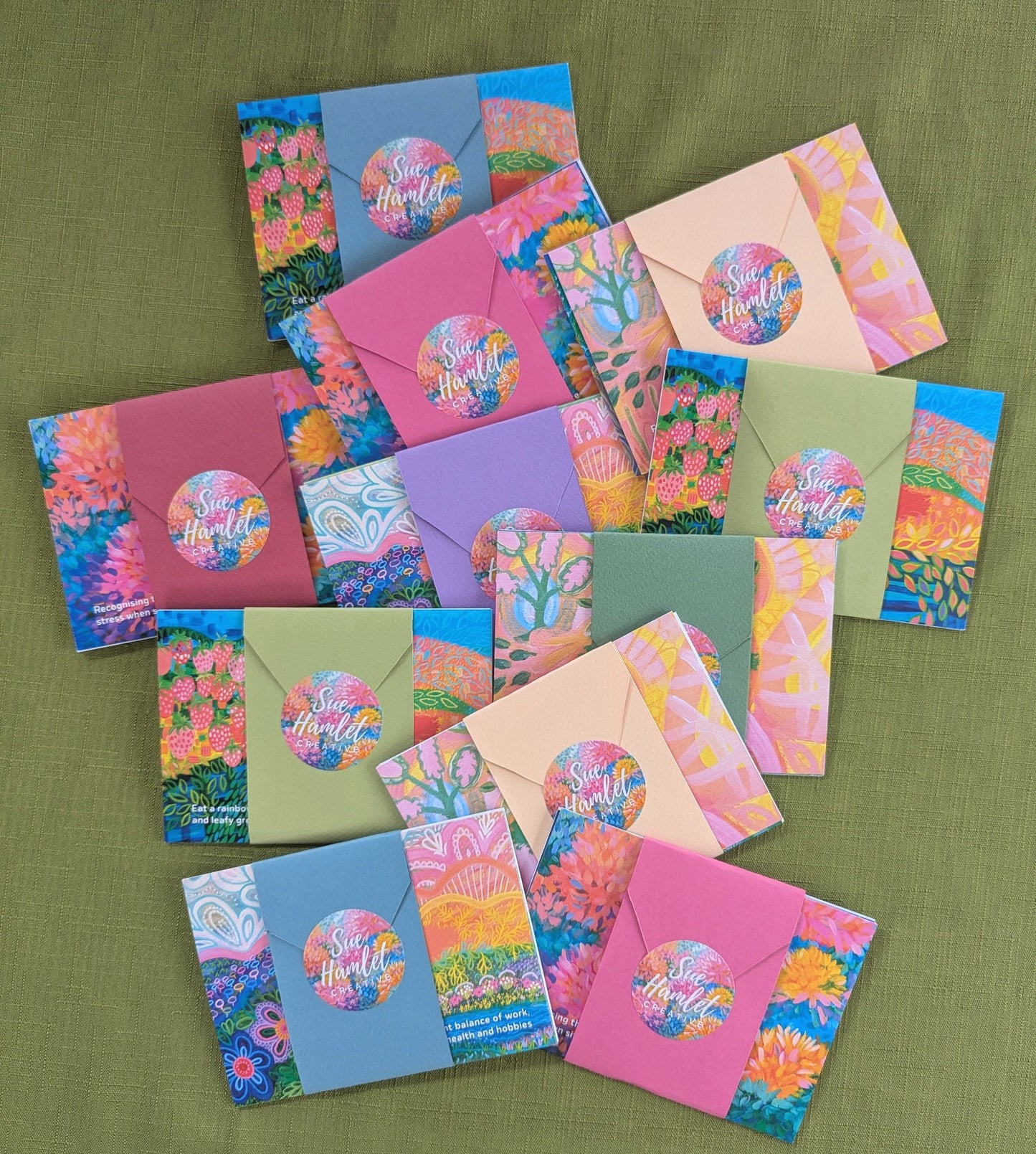 Mini pack Uplifting Art Cards (4 cards)