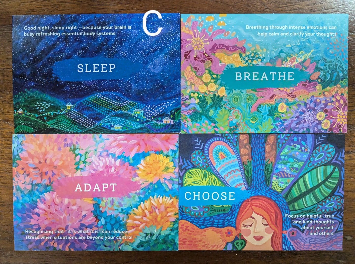 Mini pack Uplifting Art Cards (4 cards)