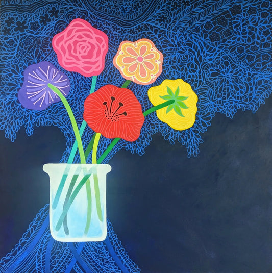Blueprint for Blooming - fine art print