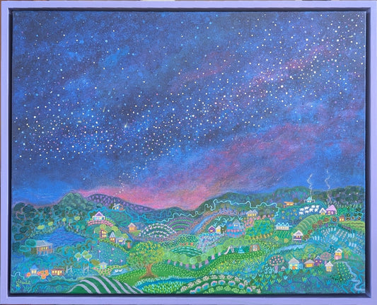Stardust and Springtime - ORIGINAL artwork (framed)