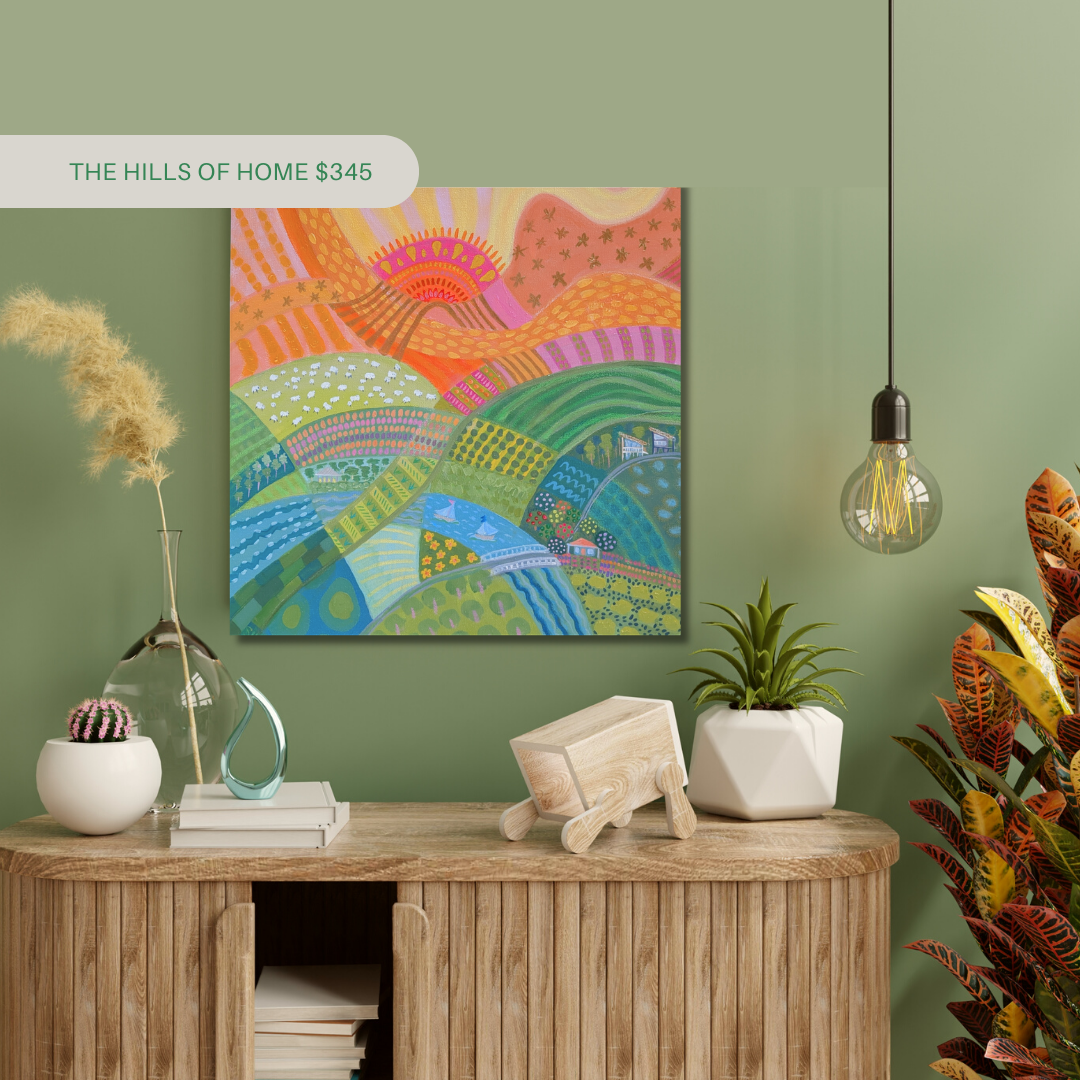 The Hills of Home - ORIGINAL artwork