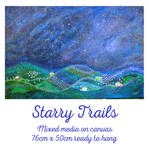 Starry Trails - ORIGINAL artwork - SOLD