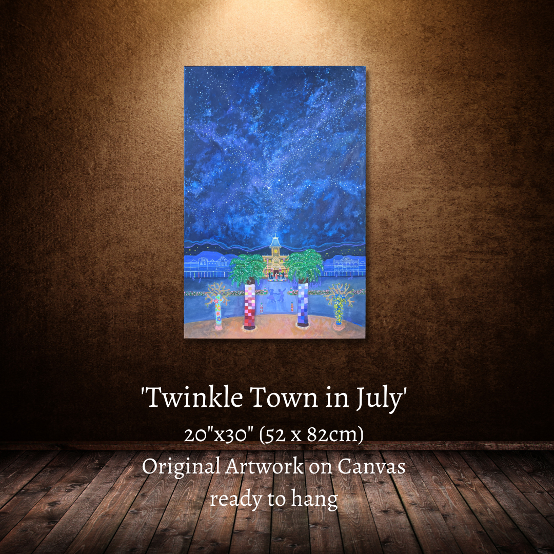 Twinkle Town in July - original painting SOLD