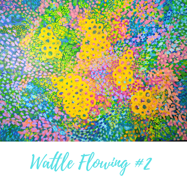 Wattle Flowing - signed FINE ART PRINT