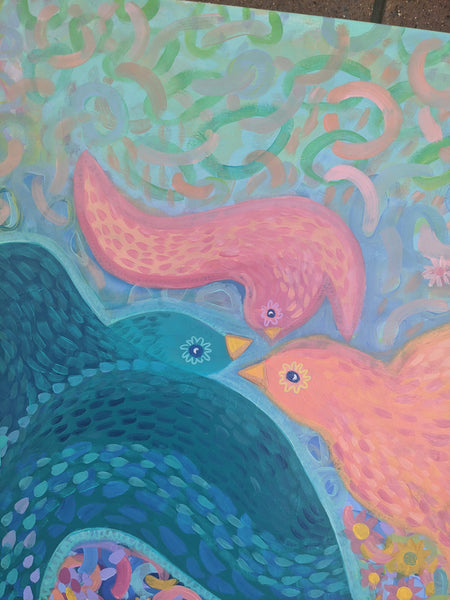 Flock Together ORIGINAL artwork - SOLD