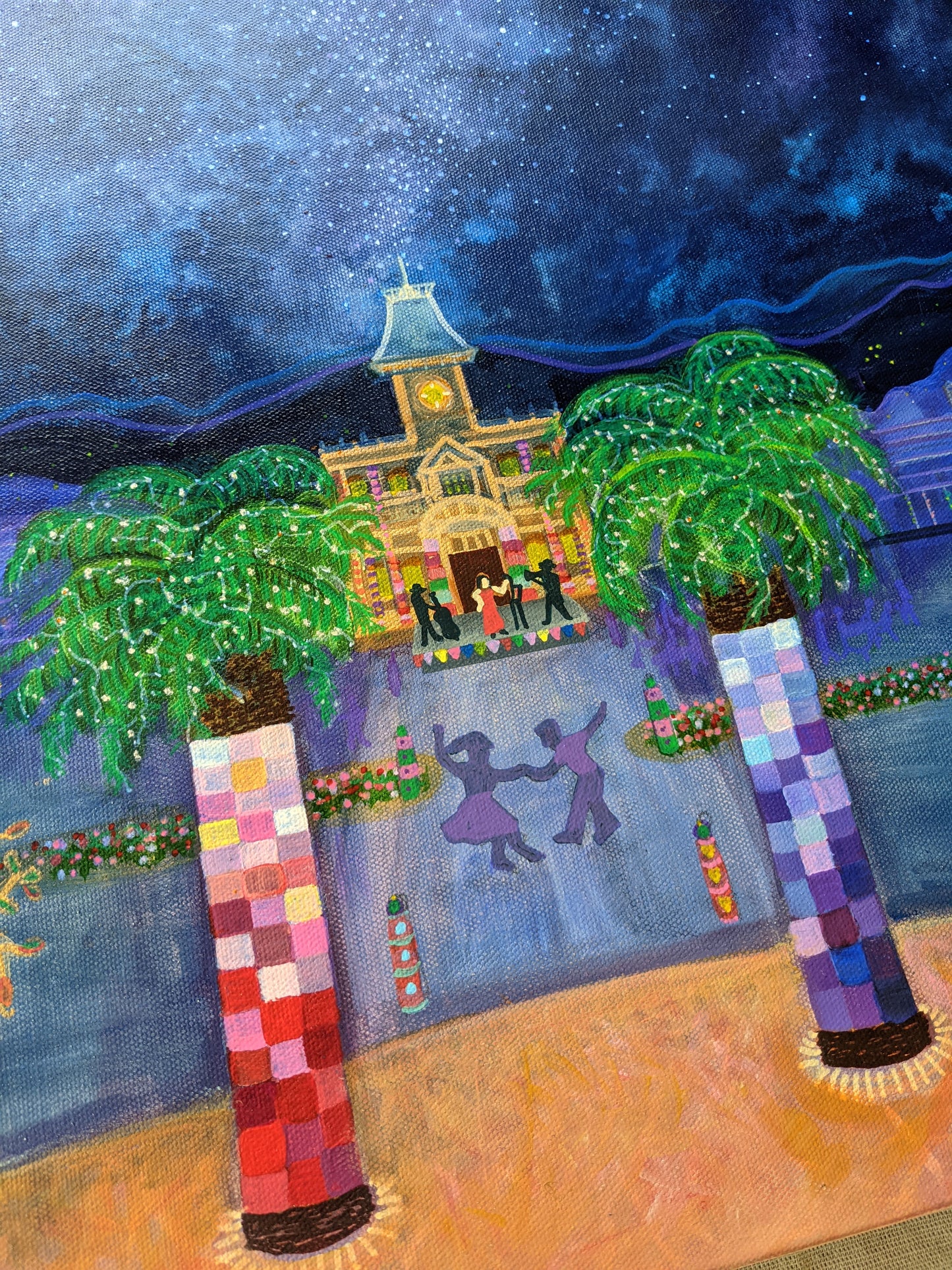 Twinkle Town in July - original painting SOLD